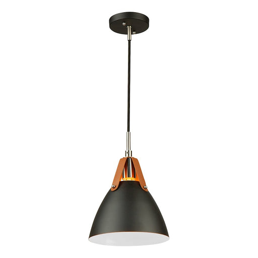 Artcraft Tote 1 Light Pendant, Black/Black