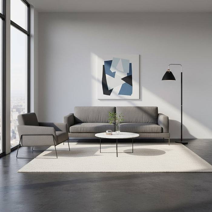 Artcraft Tote Floor Lamp, Black/Brass/Black