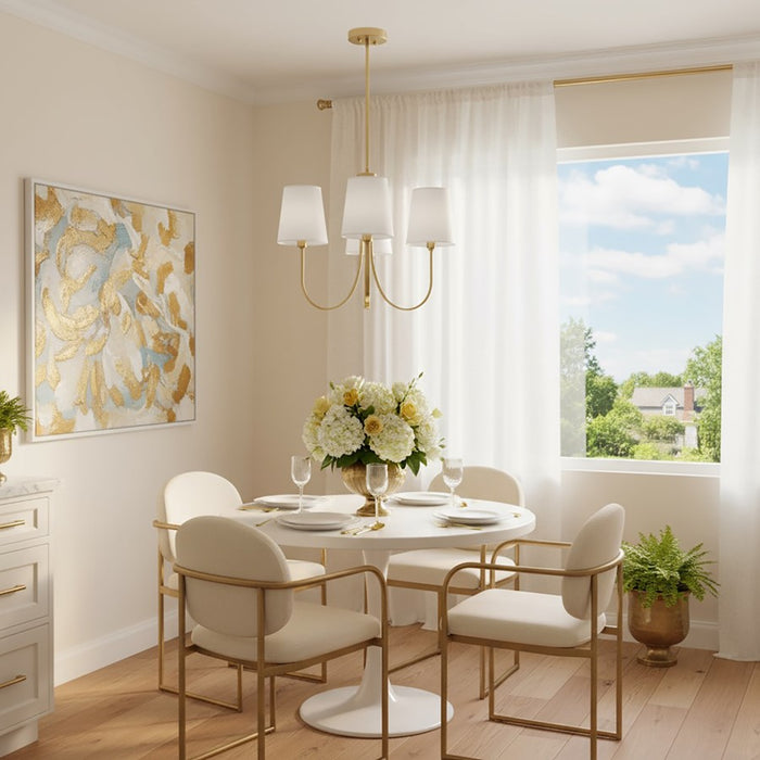 Artcraft Rhythm Chandelier, White