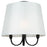 Artcraft Rhythm 3 Light Semi-Flush Mount, White