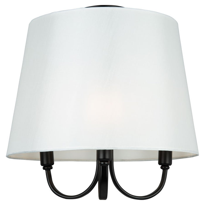 Artcraft Rhythm 3 Light Semi-Flush Mount, White