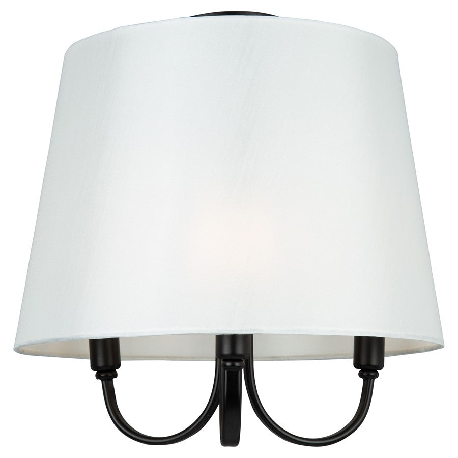 Artcraft Rhythm 3 Light Semi-Flush Mount, White