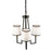 Artcraft Coco Chandelier, Black/Gold/White