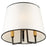 Artcraft Coco 3 Light Semi-Flush Mount, Black/Gold/White