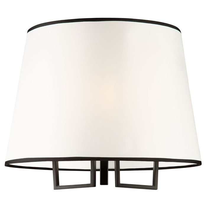 Artcraft Coco 3 Light Semi-Flush Mount, Black/Gold/White