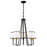 Artcraft Coco Chandelier, Black/Gold/White