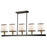 Artcraft Coco 5 Light Island Light, Black/Gold/White
