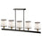 Artcraft Coco 5 Light Island Light, Black/Gold/White