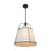 Artcraft Pullman 3 Light Pendant, Black/Cream