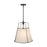 Artcraft Pullman 3 Light Pendant, Black/Cream