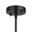 Artcraft Pullman 3 Light Pendant, Black/Cream