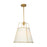 Artcraft Pullman 3 Light Pendant, Brass/Cream