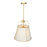 Artcraft Pullman 3 Light Pendant, Brass/Cream