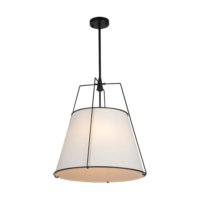 Artcraft Pullman 4 Light Pendant, Black/Cream