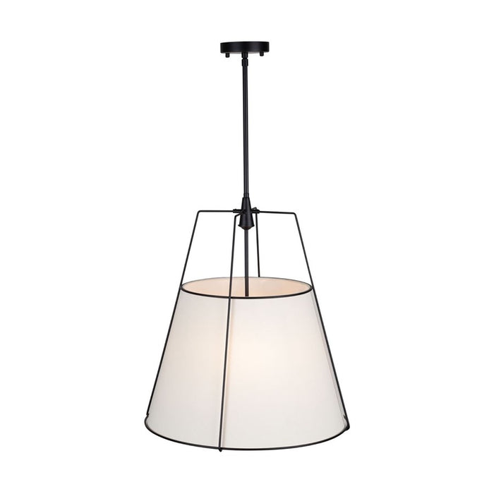 Artcraft Pullman 4 Light Pendant, Black/Cream