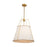 Artcraft Pullman 4 Light Pendant, Brass/Cream - SC13364BR