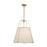 Artcraft Pullman 4 Light Pendant, Brass/Cream