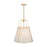 Artcraft Pullman 4 Light Pendant, Brass/Cream