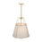 Artcraft Pullman 4 Light Pendant, Brass/Cream