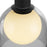 Artcraft Juna 4 Light Pendant, Black/Smoke/White