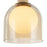 Artcraft Juna 4 Light Pendant, Brass/Amber/White