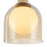 Artcraft Juna 6 Light Pendant, Brass/Amber/White