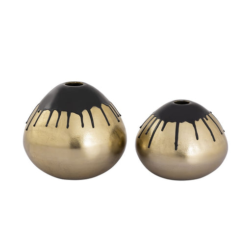 Atlas Lighting Abbott Vase Set of 2, Brass
