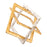 Atlas Lighting Abstract Interlocking Sculpture, Brass/Nickel