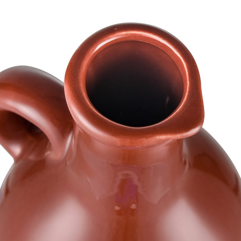 Atlas Lighting Adara Small Vase | Transitional Brick Red Earthenware | Entryway & Shelf Decor | 6.25 x 6 x 11 in | Model AC11007-01