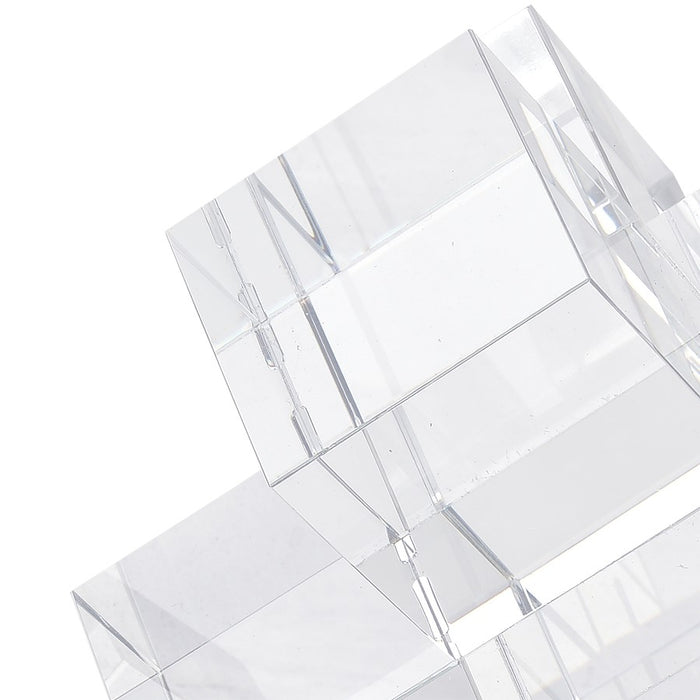 Atlas Lighting Addition Bookend Set of 2, Clear