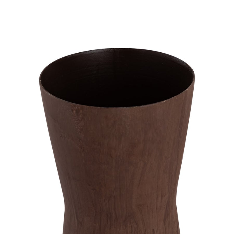 Atlas Lighting Adler 22in Rust Metal Vase | Transitional Sculpture | Living Room & Entryway Decor | 6.5 x 6.5 x 22.25 in | Model AC11012-01