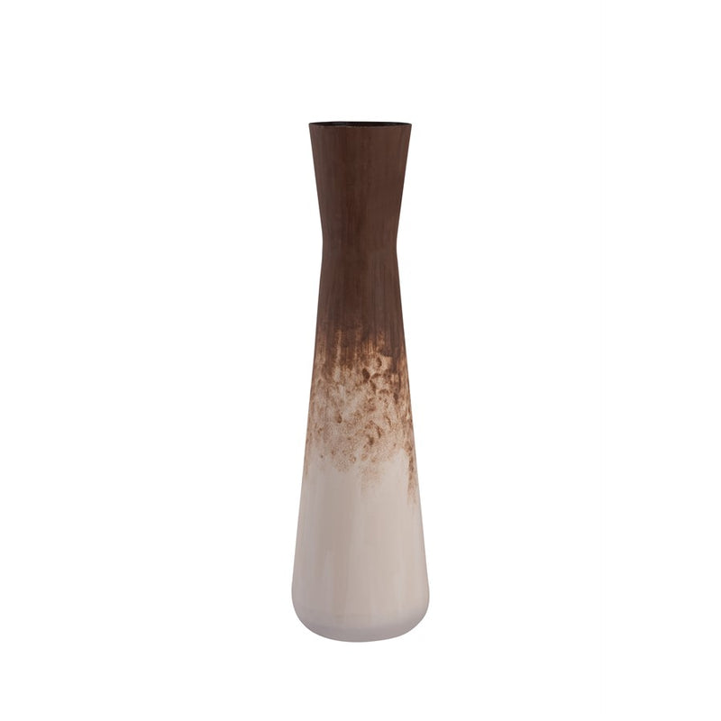 Atlas Lighting Adler 28in Rust Metal Vase | Transitional Sculpture | Living Room & Entryway Decor | 7.75 x 7.75 x 28 in | Model AC11012-02
