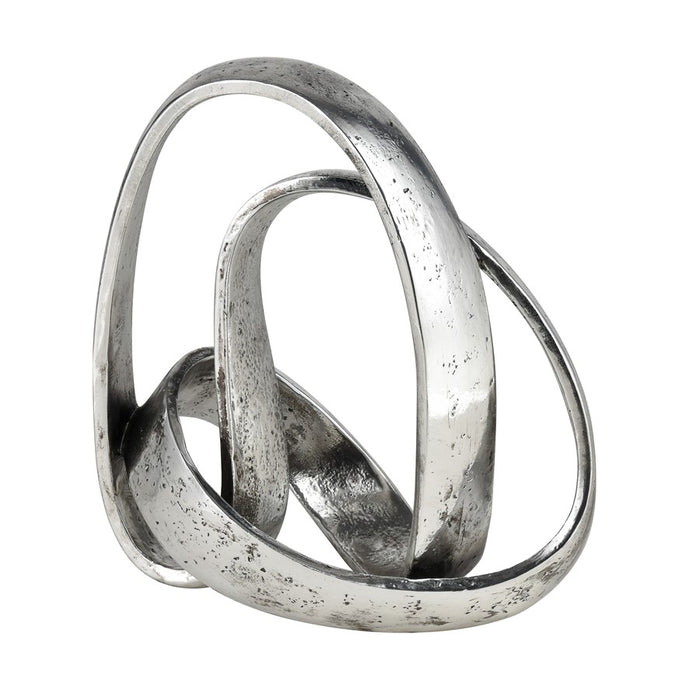 Atlas Lighting Amos Sculpture, Aged Silver