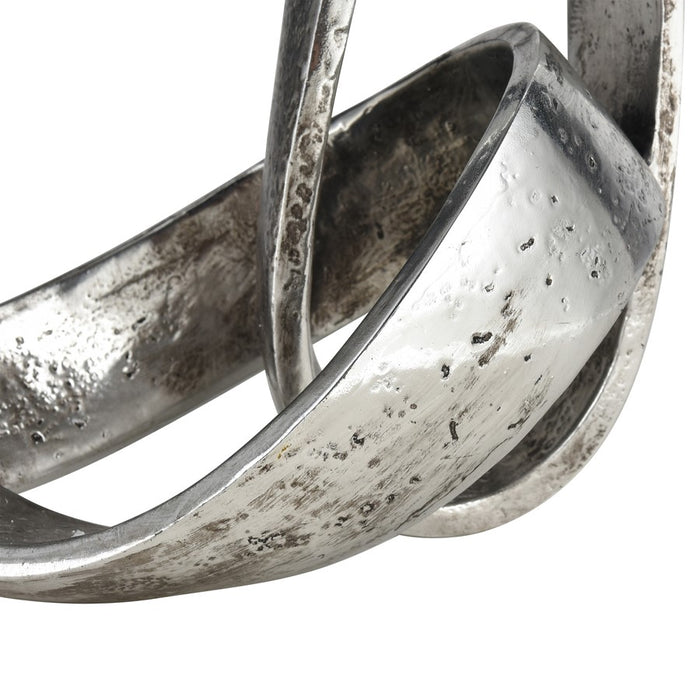 Atlas Lighting Amos Sculpture, Aged Silver