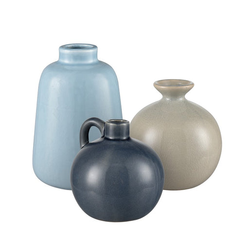 Atlas Lighting Andra Vase Set of 3,Lt Blue