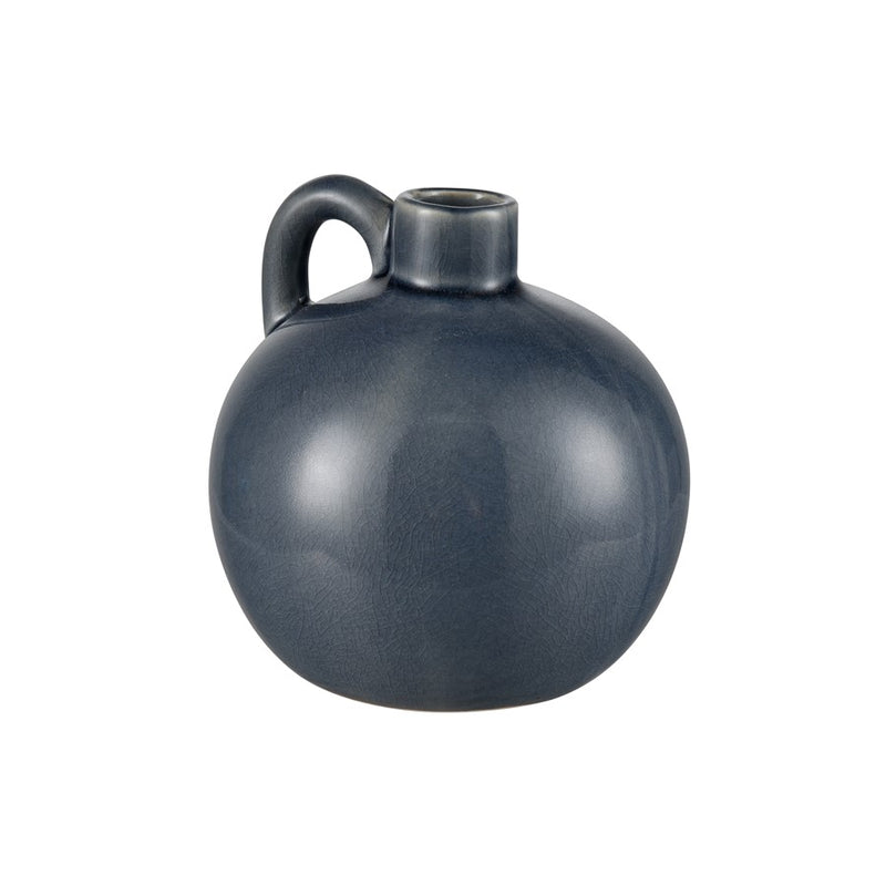 Atlas Lighting Andra Vase Set of 3 | Light Blue & Gray Crackle Glaze Earthenware | Modern Living Room & Shelf Decor | Model AC11036-01S