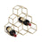 Atlas Lighting Angular Study Wine Rack, Gold