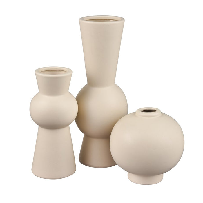 Atlas Lighting Arcas Medium Vase, Cream