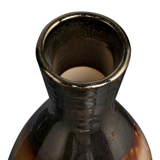 Atlas Lighting Arne Small Vase, Brown Reactive