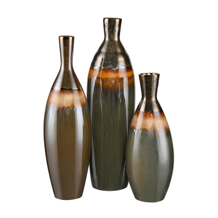 Atlas Lighting Arne Small Vase, Brown Reactive