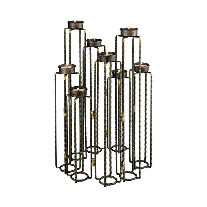 Atlas Lighting Ascencio Candleholder, Aged Brass