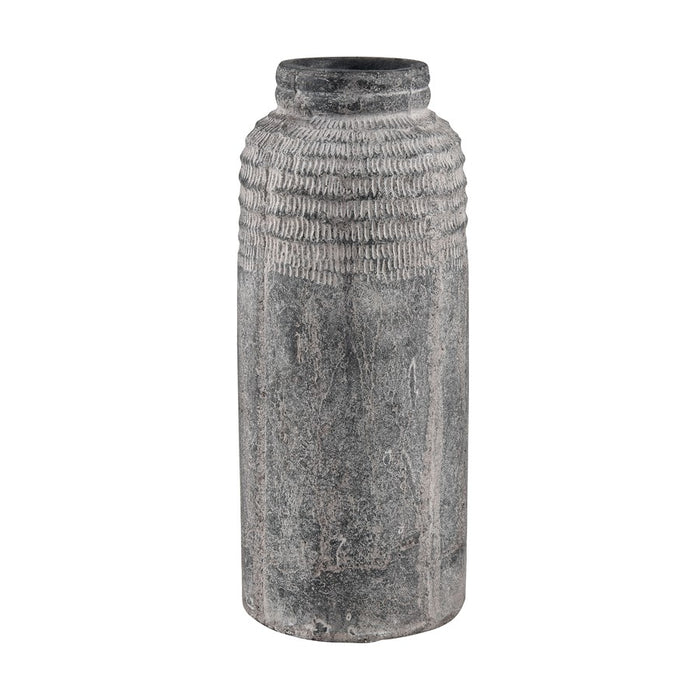Atlas Lighting Ashe Large Vase, Antique Dark Gray