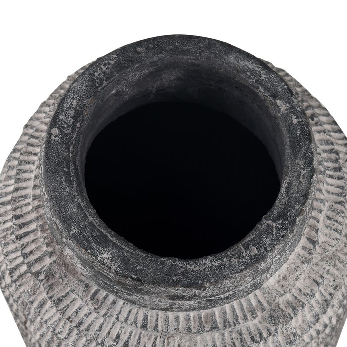 Atlas Lighting Ashe Large Vase, Antique Dark Gray