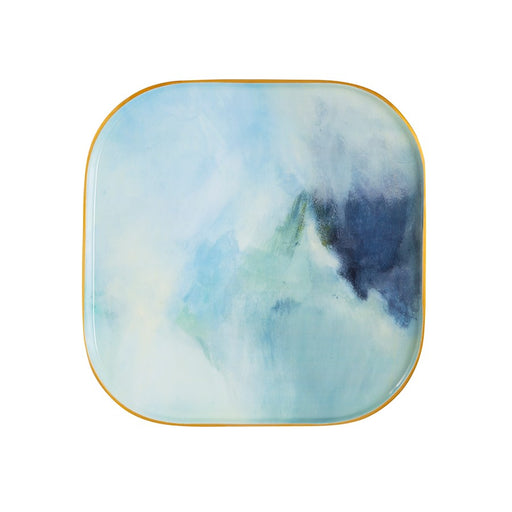 Atlas Lighting Aura Tray, Set of 3,Lt Blue Enamel