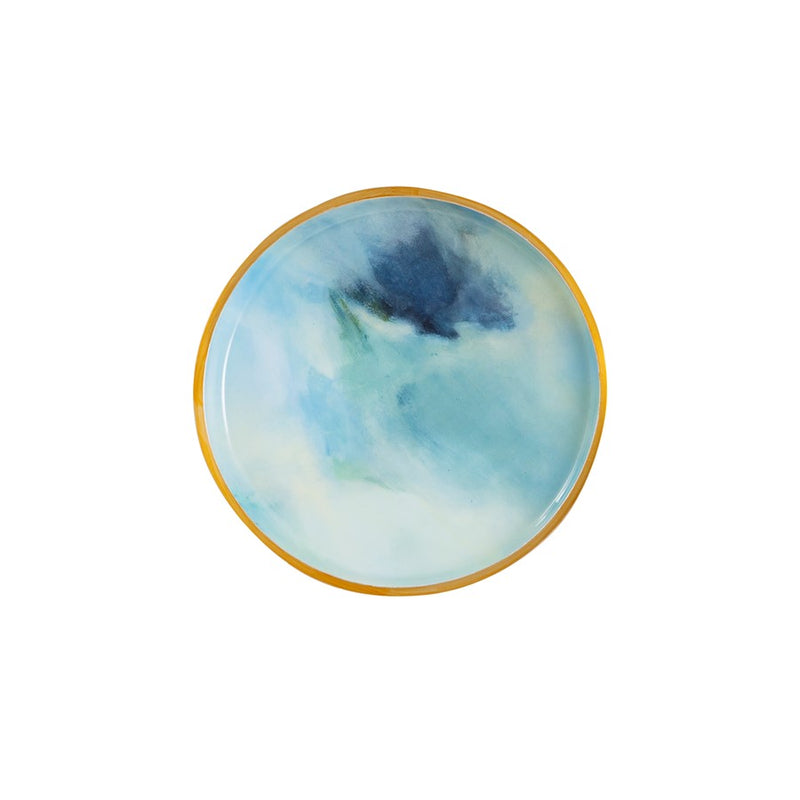Atlas Lighting Aura Tray, Set of 3,Lt Blue Enamel