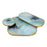Atlas Lighting Aura Tray, Set of 3,Lt Blue Enamel