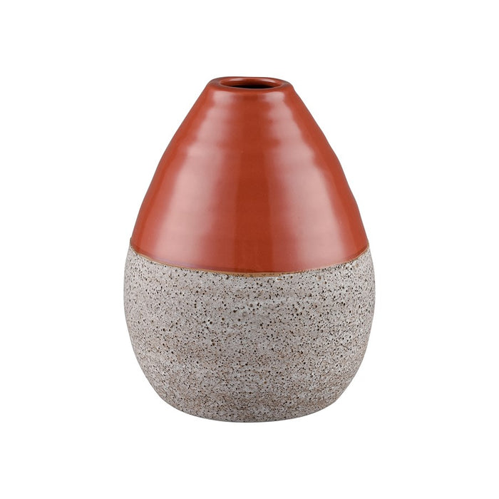 Atlas Lighting Baer Vase, Set of 3, Brick Red