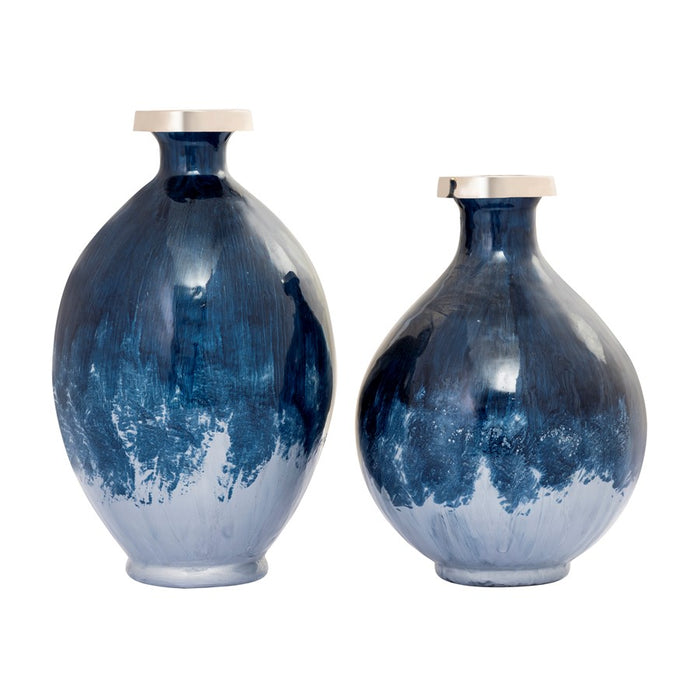 Atlas Lighting Bahama Medium Vase, Blue