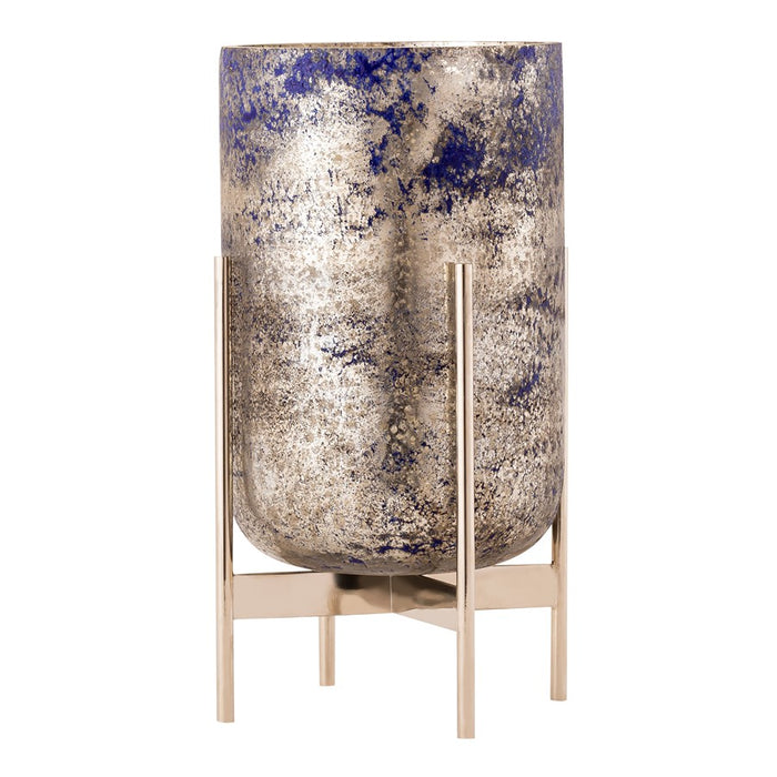 Atlas Lighting Bailey Medium Vase, Antique Silver