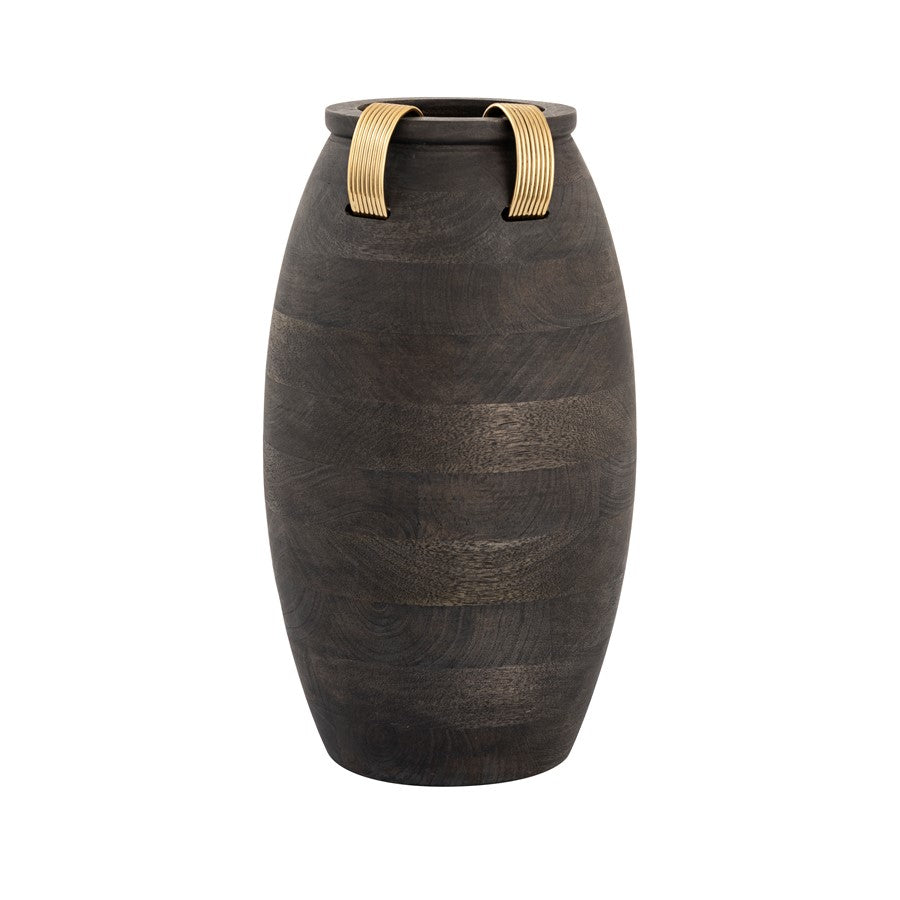 Atlas Lighting Barone Large Vase, Ebonized